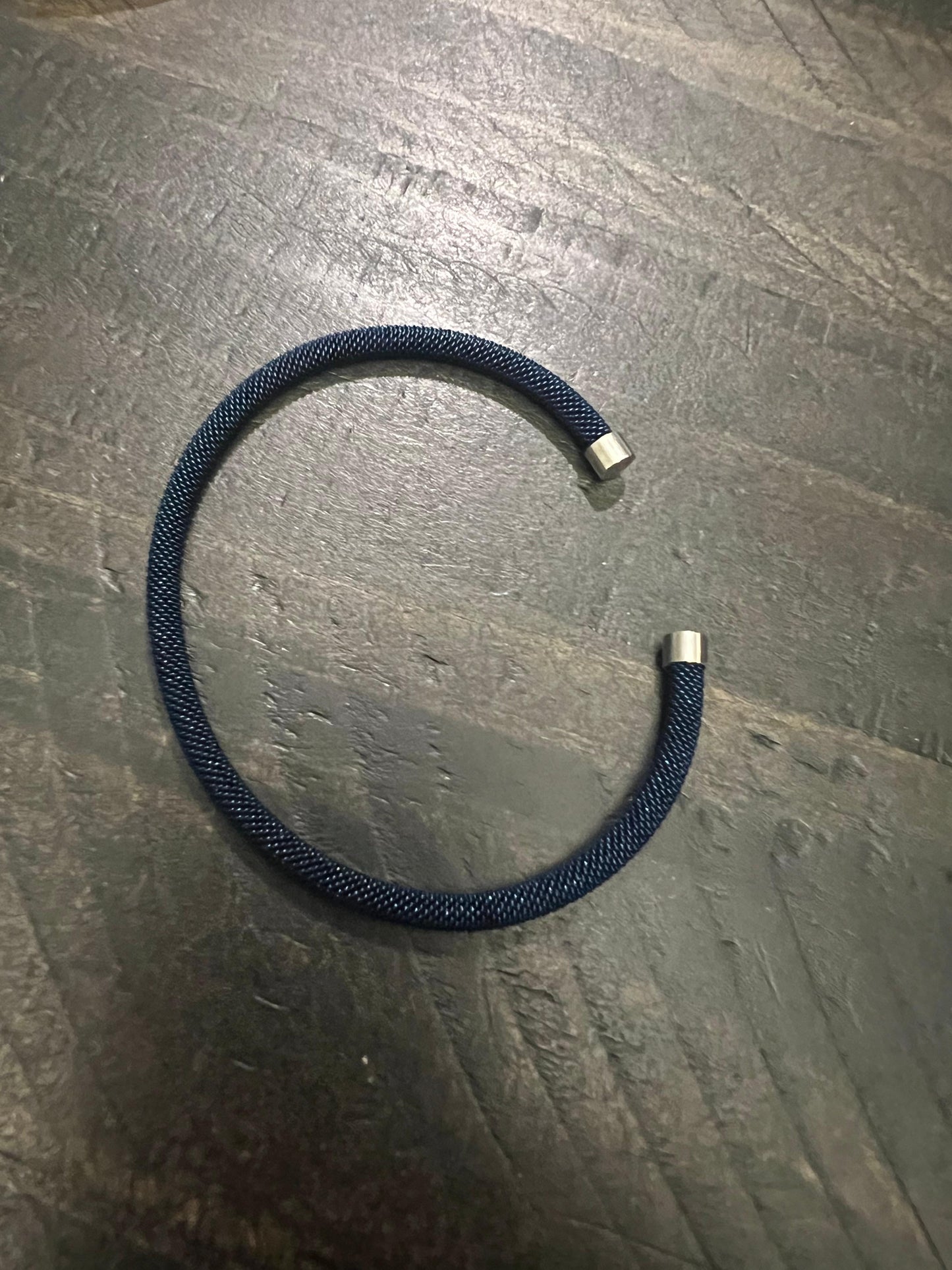Blue Stainless Steel Bracelet